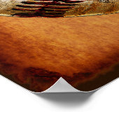 ヴィンテージパーソナライズされた野球人洞窟ウォールデコール ポスター (角)