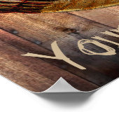 ヴィンテージパーソナライズされた野球人洞窟ポスター ポスター (角)