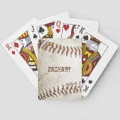 ヴィンテージパーソナライズされた野球 トランプ (裏面)