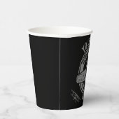 ヴィンテージパーソナライズされた飛行機パイロット飛んでいる学院 紙コップ (右)