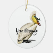 ヴィンテージパーソナライズされた鳥 セラミックオーナメント (左)