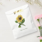 ヴィンテージパーソナライズされた黄色ひまわり フェイバーバッグ (封をした状態)