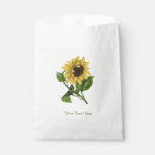 ヴィンテージパーソナライズされた黄色ひまわり フェイバーバッグ (正面)