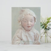 ヴィンテージパーソナライズされた·アンシェント·ガール·ドール レターヘッド (スタンド正面)