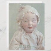 ヴィンテージパーソナライズされた·アンシェント·ガール·ドール レターヘッド (正面/裏面)