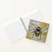 ヴィンテージパーソナライズされた・ビーNo.1とハニカムアート ノートブック (内部)