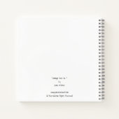 ヴィンテージパーソナライズされた・ビーNo.1とハニカムアート ノートブック (裏面)