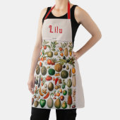 ヴィンテージパーソナライズされた・野菜の柄 エプロン (インサイチュ)