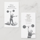 ヴィンテージパーソナルトレーナーStrongman名刺 名刺 (正面/裏面)