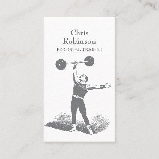 ヴィンテージパーソナルトレーナーStrongman名刺 名刺 (正面)