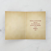 ヴィンテージパーチメントアメージングアンティークプレーン 招待状 (内部)