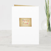 ヴィンテージパーチメントアメージングアンティークプレーン 招待状 (裏面)