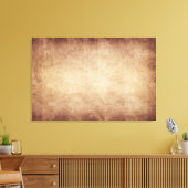 ヴィンテージパーチメントアンティーク紙背景カスタム キャンバスプリント (インサイチュ (リビング))