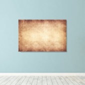 ヴィンテージパーチメントアンティーク紙背景カスタム キャンバスプリント (インサイチュ (ウッドフロア))