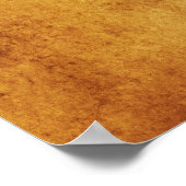 ヴィンテージパーチメントアンティーク紙背景カスタム ポスター (角)