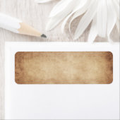ヴィンテージパーチメントアンティーク紙背景カスタム ラベル (インサイチュ)