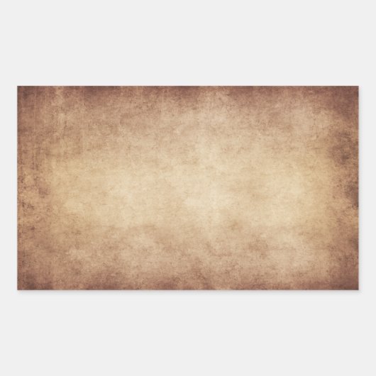 ヴィンテージパーチメントアンティーク紙背景カスタム 長方形シール (正面)