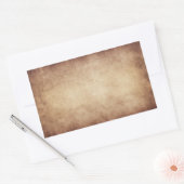 ヴィンテージパーチメントアンティーク紙背景カスタム 長方形シール (封筒)