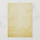 ヴィンテージパーチメントエレガントウェディング詳細 エンクロージャーカード (裏面)