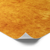 ヴィンテージパーチメントオレンジイエローテンプレート ポスター (角)