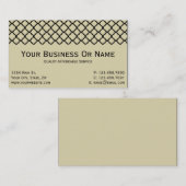 ヴィンテージパーチメントクラシックとクローバー 名刺 (正面/裏面)