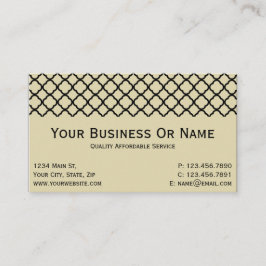 ヴィンテージパーチメントクラシックとクローバー 名刺