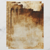 ヴィンテージパーチメントクリスチャン聖書祈りの言葉ジャーナル (正面/裏面)