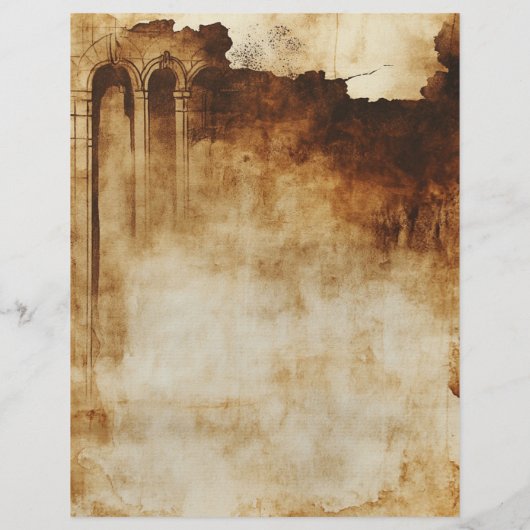 ヴィンテージパーチメントクリスチャン聖書祈りの言葉ジャーナル (裏面)