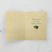 ヴィンテージパーチメントクリスマスカード シーズンカード (内部)