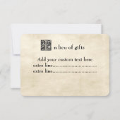 ヴィンテージパーチメントファンシーストーリーブックフォント挿入カード 招待状 (正面)