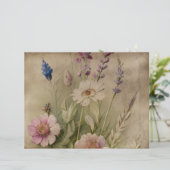 ヴィンテージパーチメントフローラ紙 (スタンド正面)