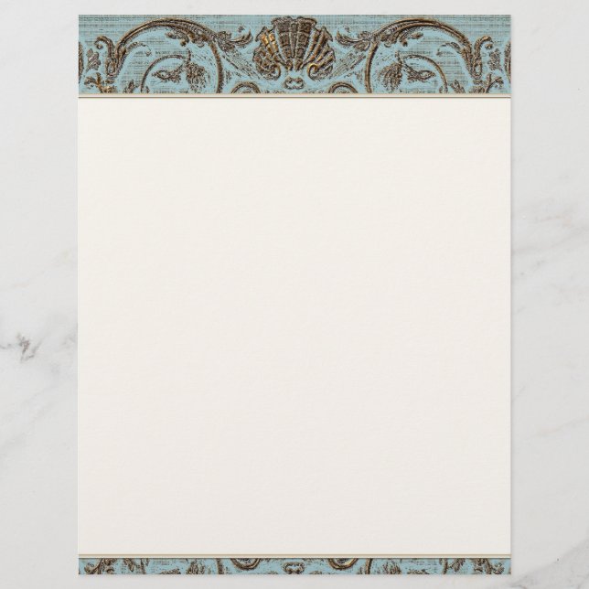 ヴィンテージパーチメントレターヘッド再開2ページ レターヘッド (正面)