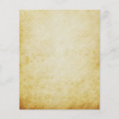 ヴィンテージパーチメント予算結婚式招待状 (裏面)