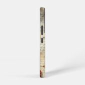 ヴィンテージパーチメント愛の手紙と花(10) SAMSUNG GALAXYケース (右側面)