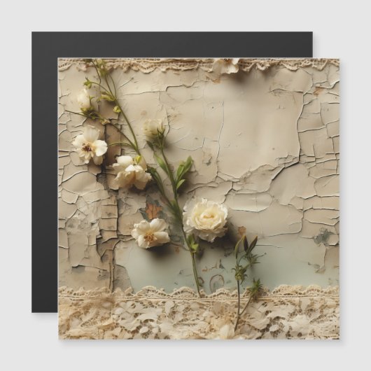 ヴィンテージパーチメント愛の手紙と花(3) (正面/裏面)