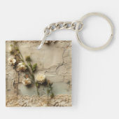 ヴィンテージパーチメント愛の手紙と花(3) キーホルダー (裏面)