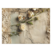 ヴィンテージパーチメント愛の手紙と花(3) テーブルクロス (正面(横))