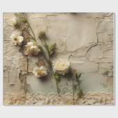 ヴィンテージパーチメント愛の手紙と花(3) ラッピングペーパー (フラット)