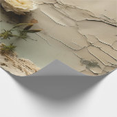 ヴィンテージパーチメント愛の手紙と花(3) ラッピングペーパー (角)