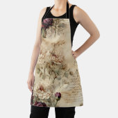 ヴィンテージパーチメント愛の手紙と花(7) エプロン (インサイチュ)