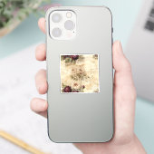 ヴィンテージパーチメント愛の手紙と花(7) シール (スマートフォン)