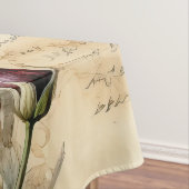 ヴィンテージパーチメント愛の手紙と花(7) テーブルクロス (インサイチュ)