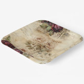 ヴィンテージパーチメント愛の手紙と花(7) ペーパープレート (傾斜あり)