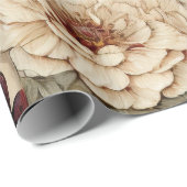 ヴィンテージパーチメント愛の手紙と花(7) ラッピングペーパー (ロールコーナー)