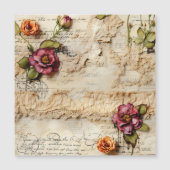 ヴィンテージパーチメント愛の手紙と花(8) (正面)