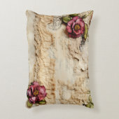 ヴィンテージパーチメント愛の手紙と花(8) アクセントクッション (正面(垂直))