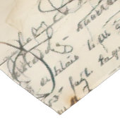 ヴィンテージパーチメント愛の手紙と花(8) テーブルクロス (アングル)