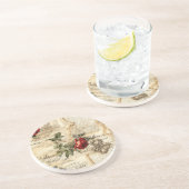 ヴィンテージパーチメント愛の手紙と花(9) コースター (側面)