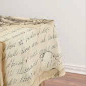 ヴィンテージパーチメント愛の手紙と花(9) テーブルクロス (インサイチュ)