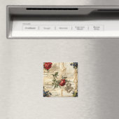 ヴィンテージパーチメント愛の手紙と花(9) マグネット (インサイチュ (食洗機))